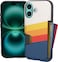 Smartish iPhone 16 Wallet Case Wallet Slayer Vol 1 Slim Protective Credit Card Holder Drop Tested Hidden Credit Card Slot Cover for Apple iPhone 16 Striped Up