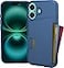 Smartish iPhone 16 Wallet Case Wallet Slayer Vol 1 Slim Protective Credit Card Holder Drop Tested Hidden Credit Card Slot Cover for Apple iPhone 16 Blues on The Green