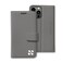 SafeSleeve Wallet Leather Case for iPhone 13 Pro 13 EMF Blocker for Cell Phone with 3 Card Holder Adjustable Stand Magnetic Closure and Magnetic Folio Protection for Daily Use Grey