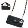 UnnFiko Wallet Case Compatible with iPhone 11 Cute Light Luxury Bag Design Purse Flip Card Pouch Cover Soft Silicone Case with Handstrap Long Shoulder Strap Black iPhone 11