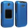 Nakedcellphone Case for Alcatel SmartflipGo Flip 3 Cobalt Blue Protective SnapOn Cover Grid Texture for Alcatel Go Flip 3 Alcatel Smartflip Phone 2019 4052R4052C4052W