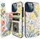 HAOPINSH for iPhone 13 Pro Max Wallet Case with Card Holder Floral Flower Back Pattern Folio Flip PU Leather Kickstand Card Slots Case Double Magnetic Clasp Durable Shockproof Cover 67