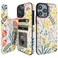 HAOPINSH for iPhone 14 Pro Max Wallet Case with Card Holder Floral Flower Pattern Back Flip Folio PU Leather Kickstand Card Slots Case for Women Girls Double Magnetic Clasp Shockproof Cover 67