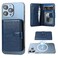 Bocasal for MagSafe Wallet Magnetic Card Holder RFID Blocking Leather Card Slots for iPhone 171615141312 ProMaxPlusAir Adjustable Kickstand Flip Mag Safe Wallet Blue