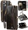 Defencase Compatible with iPhone 13 Pro Case Wallet with RFID Blocking Card Holder for Women Men Soft PU Leather Magnetic Snap Flip Zipper Strap Wallet Phone Case Fit for iPhone 13 Pro 61 Coffee