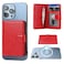 Bocasal for MagSafe Wallet Magnetic Card Holder RFID Blocking Leather Card Slots for iPhone 171615141312 ProMaxPlusAir Adjustable Kickstand Flip Mag Safe Wallet Red