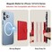 Bocasal for MagSafe Wallet Magnetic Card Holder RFID Blocking Leather Card Slots for iPhone 171615141312 ProMaxPlusAir Adjustable Kickstand Flip Mag Safe Wallet Red