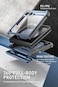 i-Blason iBlason for Samsung Galaxy Z Flip 5 Case with Stand Builtin Screen Protector Hinge Protection FullBody Protection Magnetic Phone Case for Galaxy Z Flip 5 Blue