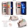 Strapurs Wallet Case Compatible with iPhone 13 Pro Max RFID Blocking 10Card Holder Soft PU Leather Magnetic Snap Shoulder Strap Zipper Pocket Phone Case Fit for iPhone 13 Pro Max Rose Gold