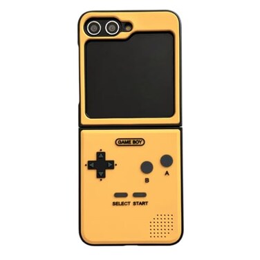 NiceKing for Samsung Galaxy Z Flip 6 Case Hard Plastic Frame Silicone Shockproof Cover for Samsung Z Flip6 Yellow