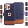 LUPA Legacy for iPhone 16 Pro Wallet Case Ultra Slim Protective Shockproof Credit Card Holder Wireless Charging Compatible Premium Vegan Leather Folio Cover 63 Desert Sky Blue Brown