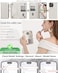 Stylivolve Crossbody Wallet Case for iPhone 16 Pro Max with Mirror Wrist Strap Zipper Purse Magnetic Flip RFID Blocking Card Holder Wireless Charging PU Leather Shockproof 69 Women White