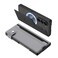 XIMAND for Samsung Galaxy Z Fold 6 Leather Case with Card Slots Kickstand AntiShock Magnetic Buckle Compatible with Magsafe Magnetic Wireless ChargingBlack