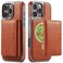 C Casus Casus Wallet Case for iPhone 16 Pro Max Compatible with MagSafe for Men Women Detachable Magnetic Wallet Phone Case with Card Slot Holder for iPhone 16 Pro Max 69 Brown