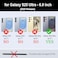 DKDKSIP for Samsung Galaxy S25 Ultra Wallet Case for Women Men Wireless Charging with RFID Blocking Card Holder PU Leather Crossbody Strap Detachable Magnetic Phone Shell Purse Black