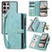 TwoHead for Samsung Galaxy S25 Ultra Wallet Case with Card Holder Detachable Magnetic Phone Case for S25 UltraPU Leather AllRound Protective Phone Case Wallet with Wrist StrapBlue