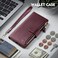 Shieldtop Compatible with iPhone 17e 16e Wallet Case with Card HolderWomen Men RFID Blocking PU Leather Flip Cover Wrist Strap Zipper Credit Card SlotsPhone Case for Apple 17e 16eWine Red