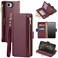 Antsturdy Compatible with iPhone 17e 16e Wallet CaseRFID Blocking PU Leather Phone Case Women Men Kickstand flip Cover Wrist Strap Zipper Credit Card Holder Slots for Apple 17e 16eWine Red