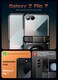 SUPCASE for Samsung Galaxy Z Flip 7 Case with Stand Front Screen Protector Unicorn Beetle Grip Support MagSafe Hinge Protection Full Body MilitaryGrade Translucent Back Phone Cover Black