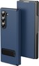 XIMAND for Samsung Galaxy Z Fold 7 Magnetic Flip Folding Case MultiAngle Bracket High Classy Luxurious Business Leather Full Body Hinge Protective Slim Cover