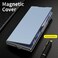 XIMAND for Samsung Galaxy Z Fold 7 Magnetic Flip Folding Case MultiAngle Bracket High Classy Luxurious Business Leather Full Body Hinge Protective Slim Cover