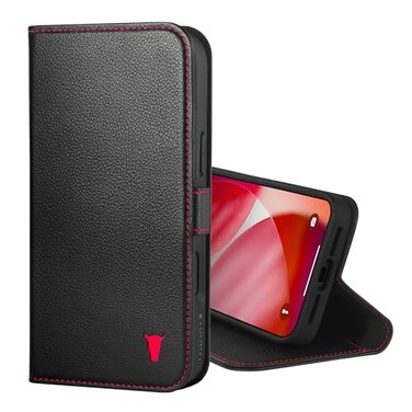 TORRO Leather Case Compatible with iPhone 17 Pro Max 69 2025 Premium Leather Wallet Flip Case with Kickstand and Card Slots Compatible with Official MagSafe Chargers Black