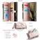 Strapurs Wallet Case Compatible with Samsung Galaxy S25 Ultra 5G RFID Blocking 10Card Holder Soft PU Leather Magnetic Snap Strap Zipper Pocket Phone Case Fit for Galaxy S25 Ultra Rose Gold
