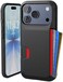 Smartish iPhone 17 Pro Wallet Case Wallet Slayer Vol 1 Slim Protective Credit Card Holder Drop Tested Hidden Credit Card Slot Cover for Apple iPhone 17 Pro Black Tie Affair