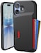 Smartish iPhone 17 Wallet Case Wallet Slayer Vol 1 Slim Protective Credit Card Holder Drop Tested Hidden Credit Card Slot Cover for Apple iPhone 17 Black Tie Affair