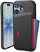 Smartish iPhone 17 Wallet Case Wallet Slayer Vol 1 Slim Protective Credit Card Holder Drop Tested Hidden Credit Card Slot Cover for Apple iPhone 17 Black Tie Affair