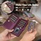 Antsturdy Compatible with Magsafe Magnetic 2 in 1 Detachable iPhone 16 Pro Max Wallet Case with Credit Card Holder SlotsPU Leather RFID Blocking Phone Cover Wrist Strap Zipper Women MenWine Red