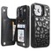uCOLOR Compatible with iPhone 15 Pro Max 67 Wallet Case with Card Holder Slot Folio Flip Leather Kickstand Magnetic Clasp RFID Blocking Design Cover 15PM 67 Inch Black Leopard