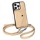 LUCKYCOIN Crossbody Phone Case for iPhone 15 Pro Max100 Genuine Leather Phone Wallet Case for Women Premium HandsFree Phone Purse with Expandable Flip Card Holder Adjustable Strap Pebble Beige