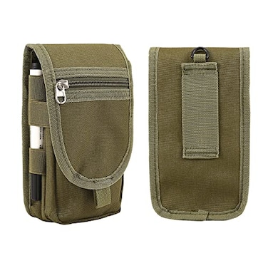 HERSENT Phone PouchCell Phone Holster MultiPurpose Phone Belt PouchTactical Phone Case Tool Holder Molle Cell Phone Pouch Carrying Case Mens Waist Pocket for Hiking Camping Belt Pouches for Men