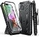 FNTCASE for iPhone 1413 Case with BeltClip Holster Kickstand Heavy Duty Military Grade Protection Cover Shockproof TPU Phone Shell Durable Rugged Full Protective Phonecase 61 inch Black