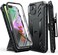 FNTCASE for iPhone 1413 Case with BeltClip Holster Kickstand Heavy Duty Military Grade Protection Cover Shockproof TPU Phone Shell Durable Rugged Full Protective Phonecase 61 inch Black