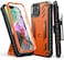 FNTCASE for iPhone 1413 Case with BeltClip Holster Kickstand Heavy Duty Military Grade Protection Cover Shockproof TPU Phone Shell Durable Rugged Full Protective Phonecase 61 inch Orange