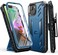 FNTCASE for iPhone 1413 Case with BeltClip Holster Kickstand Heavy Duty Military Grade Protection Cover Shockproof TPU Phone Shell Durable Rugged Full Protective Phonecase 61 inch Blue