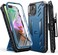 FNTCASE for iPhone 1413 Case with BeltClip Holster Kickstand Heavy Duty Military Grade Protection Cover Shockproof TPU Phone Shell Durable Rugged Full Protective Phonecase 61 inch Blue