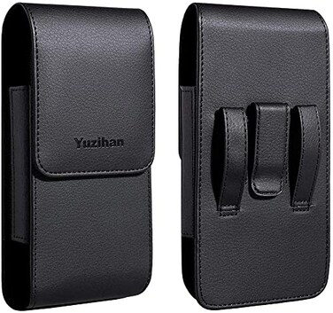Yuzihan Fit for iPhone 13 Mini 12 Mini iPhone SE 2020 iPhone 8 7 6S 6 Belt Holster Premium Leather with Belt Clip Loop Fit with Defender Case Protective Armor Battery Case On
