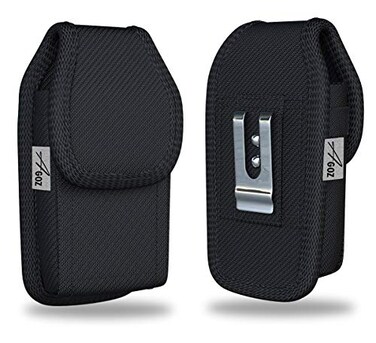 Agoz Zebra TC51 TC56 Scanner Holster Rugged Carrying Case Pouch for Zebra TC51 TC52 TC56 TC57 TC21 TC26 TC20 TC25 Handheld Barcode Touch Mobile Computer Cover with Metal Clip Belt Loops