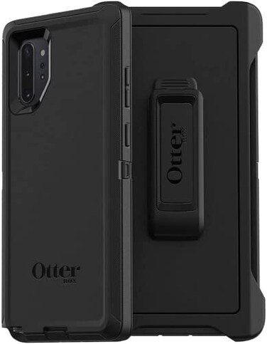 ODF Case for Samsung Galaxy Note 10 Plus Case fits OtterBox Defender with Belt Clip Black