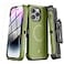 M MYBAT PRO Maverick Series iPhone 14 Pro Max Case with Belt Clip HolsterwScreen ProtectorAntiDropShockproofwith 360Rotating KickstandHeavy Duty Protection Army Green