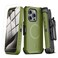 M MYBAT PRO Maverick Series for iPhone 15 Pro Max Case with Belt Clip HolsterCompatible with Magsafe wScreen Protector AntiDropShockproofwith 360Rotating KickstandHeavy Duty Protection