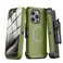 M MYBAT PRO Maverick Series for iPhone 15 Pro Max Case with Belt Clip HolsterCompatible with Magsafe wScreen Protector AntiDropShockproofwith 360Rotating KickstandHeavy Duty Protection