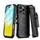 M MYBAT PRO Maverick Series for iPhone 16 Pro Case with Belt Clip HolsterCompatible with Magsafe wScreen ProtectorAntiDropShockproofwith 360Rotating KickstandHeavy Duty Protection