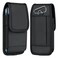 ykooe Cell Phone Pouch Nylon Belt Holster Case Compatible with iPhone 17 16 15 14 13 12 11 Pro Models Samsung Galaxy S20 S21 S22 S23 S24 S25 BlackL