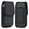 ykooe Cell Phone Pouch Nylon Belt Holster Case Compatible with iPhone 17 16 15 14 13 12 11 Pro Models Samsung Galaxy S20 S21 S22 S23 S24 S25 BlackL