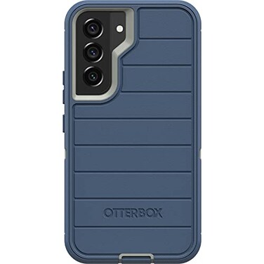 OtterBox Defender Case Belt ClipStand for Samsung Galaxy S22 NOT PlusUltra Retail Packaging AntiMicrobial Fort Blue