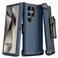 M MYBAT Pro Maverick Series for Samsung Galaxy S24 Ultra Case with Belt Clip Holster 68 inch Heavy Duty Military Grade Drop Protective Case with 360 Rotating Stand No Screen Protector Blue